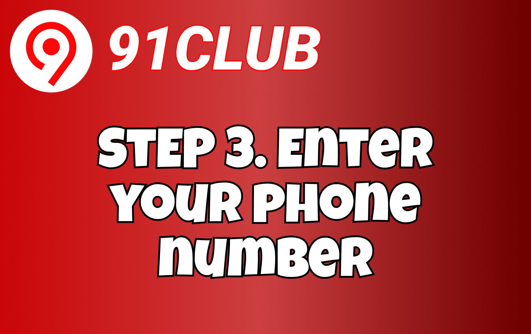 Enter phone and OTP at 91 Club