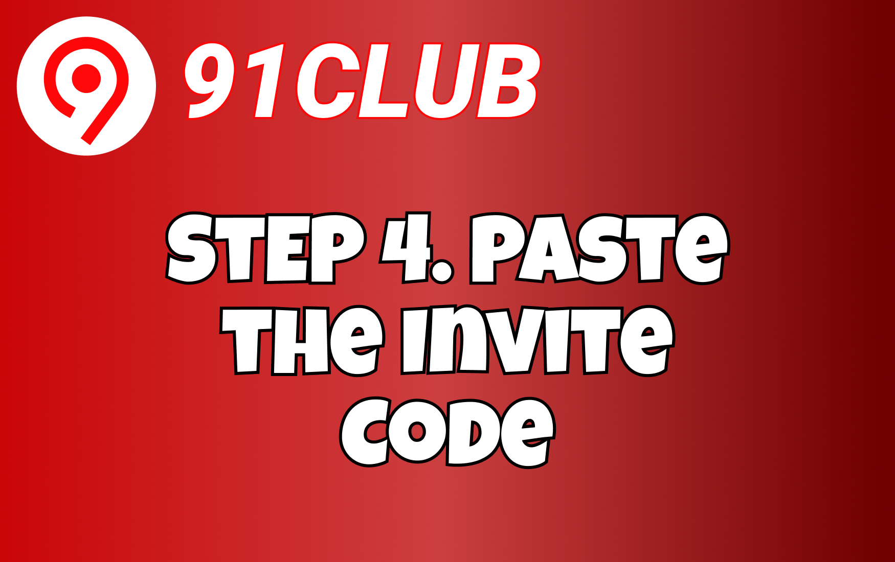 Paste Invite Code field